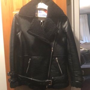 Walter Baker Bria jacket. Size small. Black/black